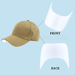 10Pcs PE Plastic Hat Brim Board for Peaked Cap&nbsp;DIY-CP0013-58A