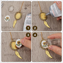Oval & Wing Alloy 2025 Graduation Cap Chain&nbsp;HJEW-SP00007