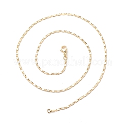 Brass Oval Link Chains Necklace for Women&nbsp;NJEW-P265-21G