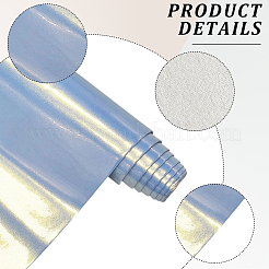 キラキラPUレザー生地  DIY 荷物材料用品  ライトスカイブルー  300x0.8mm  1.35 m /ロール&nbsp;AJEW-WH20049-44H