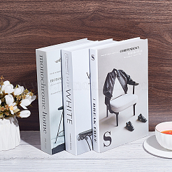 3Pcs 3 Styles Paper Model Simulation Book&nbsp;AJEW-UN0003-14