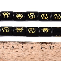 12 Constellations Opaque Glass Beads Strands&nbsp;GL-N003-01A-B11