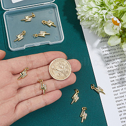 10Pcs Brass Micro Pave Cubic Zirconia Pendants&nbsp;KK-BBC0028-54