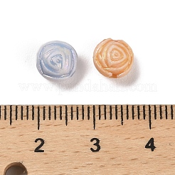 プラスチックビーズ  花  ミックスカラー  7.5x5.5mm  穴：1.6mm  2083個/ 500g&nbsp;KY-B004-11A