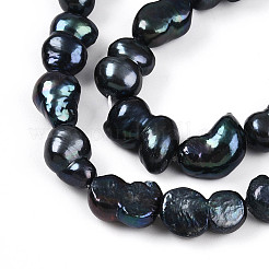Natural Nucleated Baroque Keshi Pearl Beads Strands&nbsp;PEAR-S020-F13-01