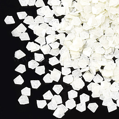 装飾アクセサリー  ポリ塩化ビニールのプラスチック製のスパンコール/スパンコールビーズ  蓄光  ポリゴン  淡黄色  2.5x2.5x0.2mm  約1500個/5g&nbsp;X-PVC-T003-10