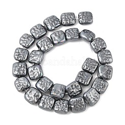 Electroplated Porcelain Beads Strands&nbsp;BSHE-Z007-01B