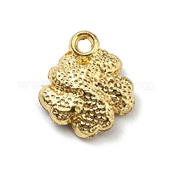 ラインストーンチャーム付き合金エナメル  ゴールドカラー  花  青紫色  14x12.5x4mm  穴：1.6mm&nbsp;ENAM-G219-01H