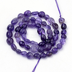Natural Amethyst Beads Strands&nbsp;G-Q952-02-6x8