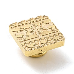 クリスマステーマのワックスシーリング真鍮スタンプヘッド  ワックスシーリングスタンプ用  ゴールドカラー  鹿  25x25x14.5mm  内径：7mm&nbsp;LS-TOOL-R125-04B
