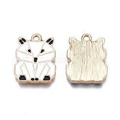 Rack Plating Alloy Enamel Pendants&nbsp;ENAM-S122-87