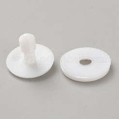 可動ジョイント動物人形アクセサリー  プラスチック人形の関節  DIY人形工芸用の人形アクセサリー  ホワイト  24x17.5mm&nbsp;DIY-WH0888-163C