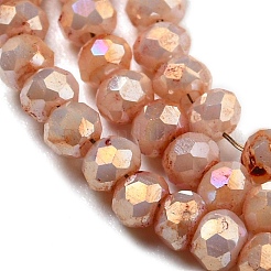 Opaque Baking Paint Glass Beads Strands&nbsp;DGLA-F002-03F