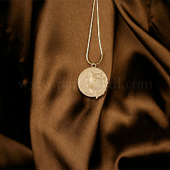 18個3色304ステンレスペンダント  狼とフラットラウンド  ミックスカラー  30x25.5x3mm  穴：2.5mm  6個/カラー&nbsp;STAS-DC0013-38