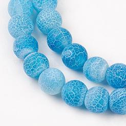 Natural Weathered Agate Beads Strands&nbsp;G-G589-8mm-14