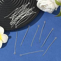 アイアン製9ピン  カドミウムフリー＆鉛フリー  銀色のメッキ  50x0.7mm  穴：2mm  約4200個/1000g&nbsp;IFIN-R218-0.7x50-S
