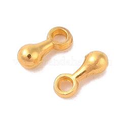 合金チャーム  アジャスターチェーンドロップ  ティアドロップ  ゴールドカラー  サイズ：約7mm長  2.5 mm幅  穴：1.3mm&nbsp;X-E229-G