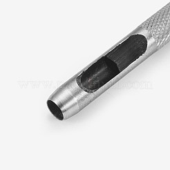 レザーツール  レザーパンチレザークラフトホールクラフト  ランダムな彫り模様  ステンレス鋼色  8.4x0.85cm  穴：0.6のCM&nbsp;TOOL-WH0069-02I