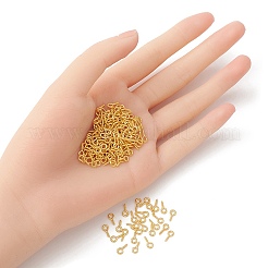 アイアンスクリューアイピンヒートンキャップ  片穴パーツ用  ゴールドカラー  8x4x1mm  穴：2mm&nbsp;IFIN-YW0001-85G