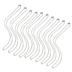 10Pcs 304 Stainless Steel Cable Chain Necklaces Set for Men Women&nbsp;MAK-YW0002-01P