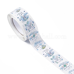 4 Patterns Paper Thank You Gift Sticker Rolls&nbsp;X-STIC-E001-19