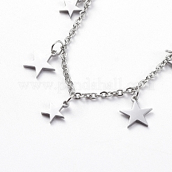 Non-Tarnish 304 Stainless Steel Pendant Bib Necklaces&nbsp;X-NJEW-G334-06P