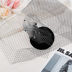 Polyester Birdcage Bridal Veil Netting&nbsp;AJEW-WH0471-103B-01