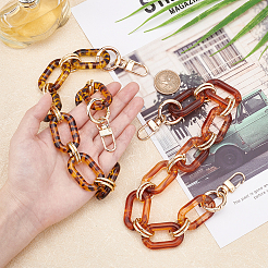 Acrylic Curb Chain Bag Strap&nbsp;FIND-WH0077-22
