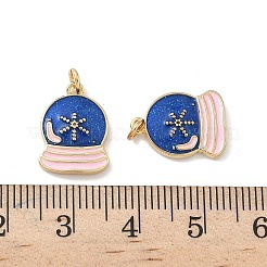 Brass Enamel Charms&nbsp;KK-P325-27G