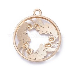Zinc Alloy Open Back Bezel Pendants&nbsp;PALLOY-E577-27KCG