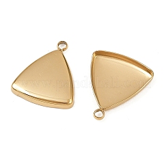 304 Stainless Steel Pendant Cabochon Settings&nbsp;STAS-A194-03A-G