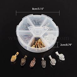 Brass Ice Pick Pinch Bails&nbsp;KK-AR0001-15