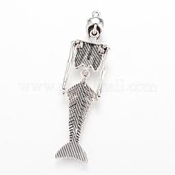Tibetan Style Alloy Big Pendants&nbsp;TIBE-Q067-01AS-RS