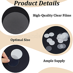 300Pcs Transparent PET Badge Protective Film&nbsp;AJEW-CP0010-04A
