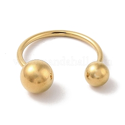 Ion Plating(IP) 304 Stainless Steel Round Cuff Rings for Women&nbsp;RJEW-G315-09A-G