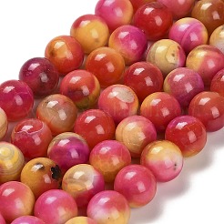 Dyed Natural Agate Beads Strands&nbsp;G-G203-09C-10mm