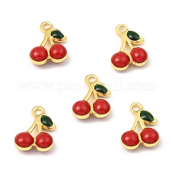 Brass Enamel Charms&nbsp;KK-K337-01G