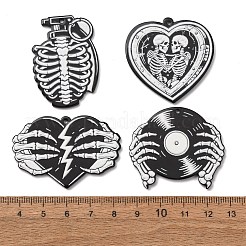 Halloween Embossed Single Face Printed Acrylic Pendants&nbsp;AC-CBAC02B-04