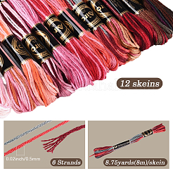 6-Ply Polyester Embroidery Floss&nbsp;OCOR-WH20074-15L