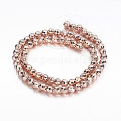 Non-magnetic Synthetic Hematite Beads Strands&nbsp;G-P218-33-RG