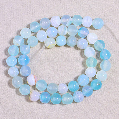 Natural Striped Agate/Banded Agate Bead Strands&nbsp;X-G-K155-A-8mm-04