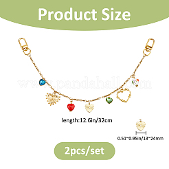 2Pcs 304 Stainless Steel Chains for Jeans Pants&nbsp;HJEW-FH00228