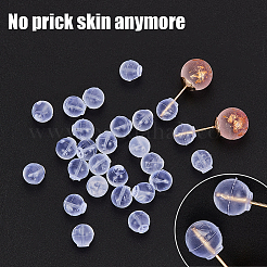 Clear Silicone Full-covered Ear Nuts&nbsp;FIND-SP0001-18F
