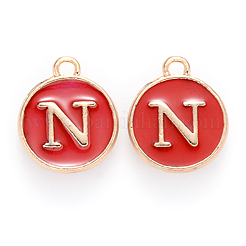 Golden Plated Enamel Alloy Charms&nbsp;ENAM-SZ0001-26C-N