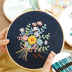 ポリエステル刺繍糸  クロスステッチの糸  セグメント染め  グリーン  0.5~2mm  約8.75ヤード（8m）/かせ  12 かせ/セット&nbsp;OCOR-WH20074-13B-01B