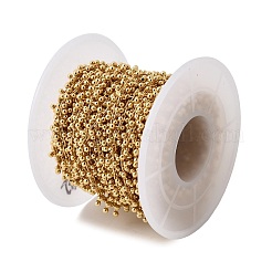 Brass Round Bead Link Chains&nbsp;CHC-L054-16G