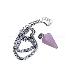 太陽模様のアクリル振り子ボード  ダウジング占い  魔術ウィッカ祭壇用品用  ランダムな色の宝石チェーン付き  八角形  ホワイト  150mm&nbsp;PW-WG78210-07