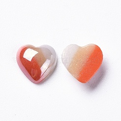 Opaque Glass Cabochons&nbsp;GGLA-S038-08B-7x7
