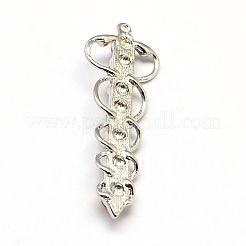 Snake Chakra Alloy Gemstone Big Pendants&nbsp;PALLOY-R082-11P