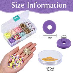 1633Pcs Disc/Flat Round & Flower Polymer Clay Beads&nbsp;CLAY-SZ0001-75